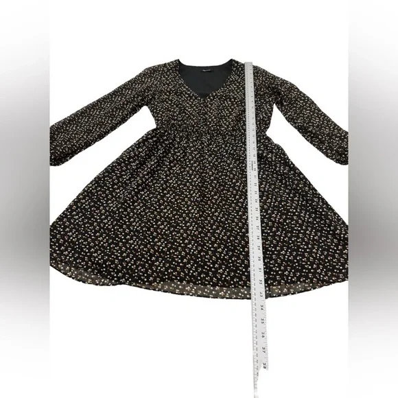 Madewell Georgette Ditsy Floral Mini Dress Button Front S - Picture 12 of 15